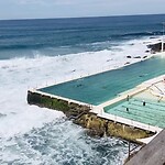 Zoutwater zwembad van de Icebergs club in Bondi