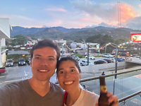 Eerste avondje in Costa Rica vieren met een Imperial biertje