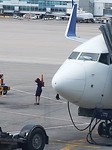 Stuk aan Delta vliegtuig Denver