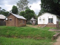 huizen en huisjes op ziekenhuisterrein