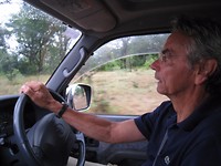 gespannen driver, wegens regen 4wheel drive hard nodig