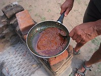 zelfgemaakte sambal door Leopold
