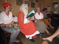 sinterklaas nam gelukkig niemand op schoot