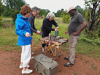 koffiestop bij game drive