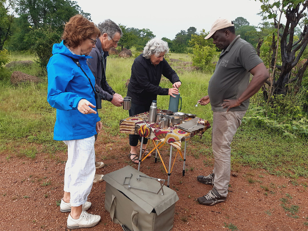 koffiestop bij game drive