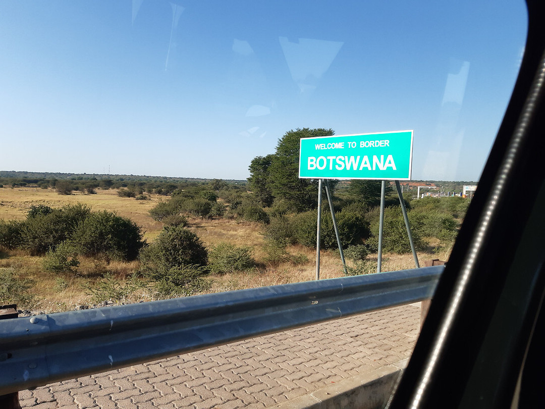 Op weg naar wildpark Chobe in Botswana