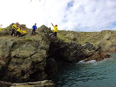 Coasteering met de 'freshers' van Ocean Science