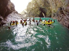 Coasteering met de 'freshers' van Ocean Science