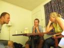 Kaarten in het motel!
