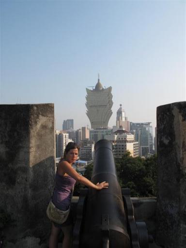 Macau, op de achtergrond de casino's