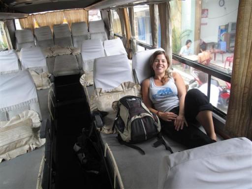 de bus naar Dong Ha.. relax!