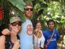 Brenda, Timo, Dora en Eddy onze gids