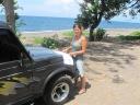 Dora met de kaart op Lombok!