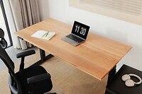 wooden standing desk