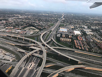 Verkeersknooppunt Miami vanuit de lucht