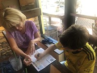 Jesse en Kim spelen Boter, kaas en eieren