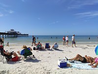 Vanaf het strand