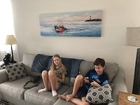 Lisanne en Jesse tijdens de laatste ochtend bij Tom en Kim