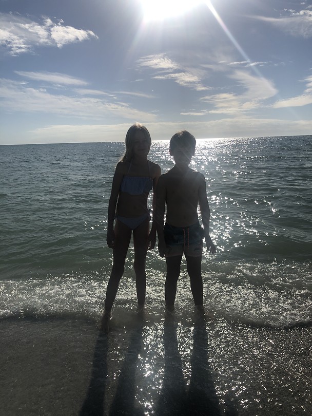 Aan het strand