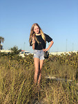 Lisanne in de Amerikaanse duinen