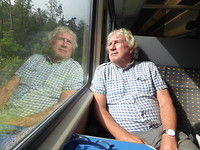 Genieten in de trein