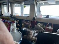slapen op de ferry