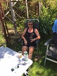 De klim naar de camping was ook nog zwaar maar gelukkig kort