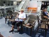 op de boot in Boston Harbor