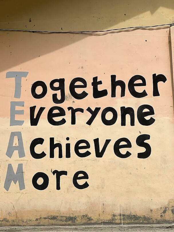 Het motto van de bezochtte basisschool