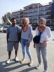 Ontvangst op airport Katmandu