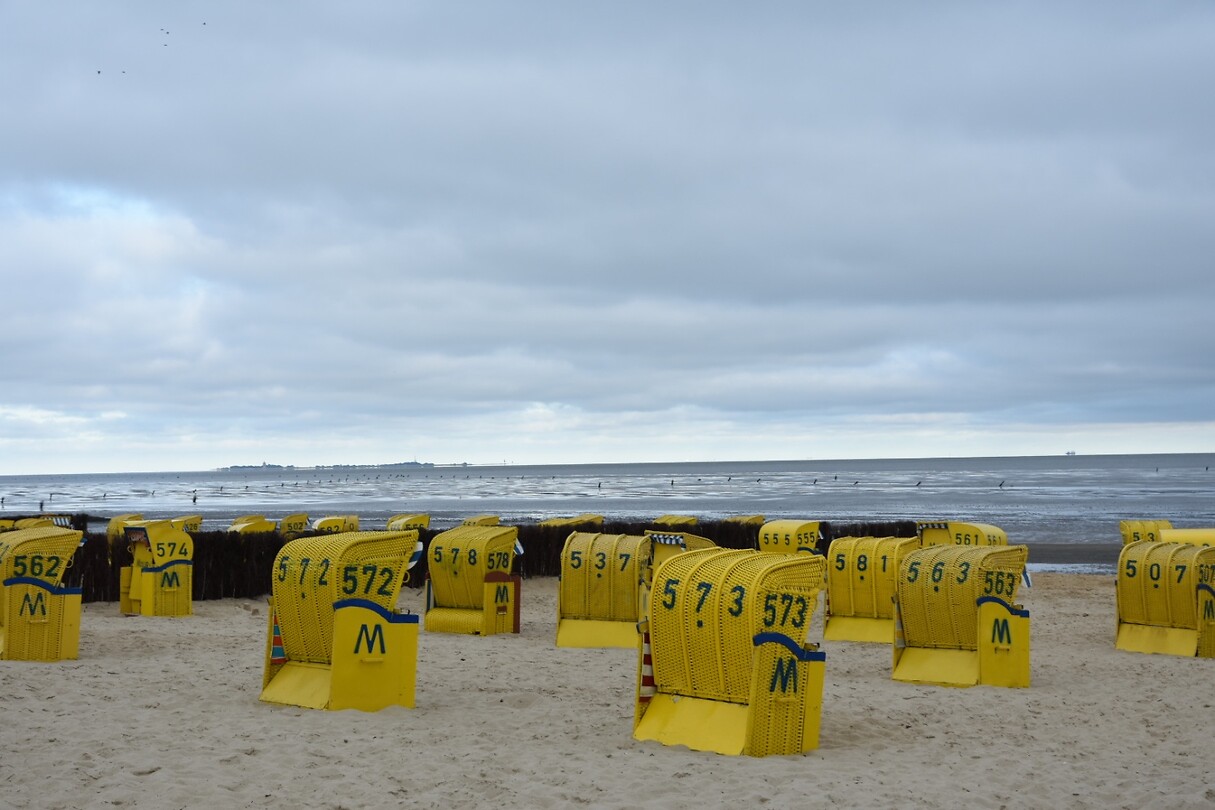 In de verte het eiland Neuwerk