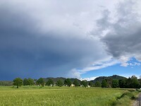 na het onweer