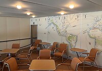 Nagebouwd interieur van de Hindenburg