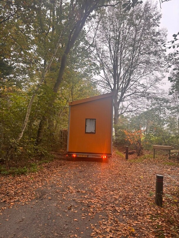 vertrek vanaf de camping