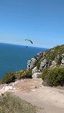 Insane guy with a parachute