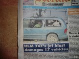 oh ja, de KLM doet een andere draai, en bam. de auto's bij Karakter allemaal zonder ruiten..