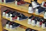 de schoenen, ook nog niet aan gehad