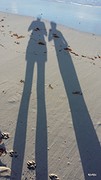 en even met Suze op strand wandelen tegen de avond...
