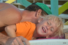 knuffen met pappa