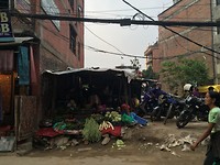 Kraampje in de straat