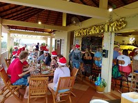 Kerst in het hostel waar we zaten