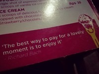 Menu quote