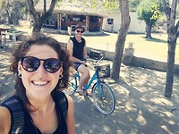 Sam en ik op de fiets!