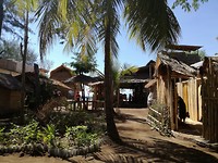 De andere kant van het hostel