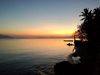 Zonsopgang bij de homestay