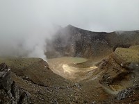 De krater met het meertje