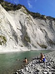 Douchen in de rivier