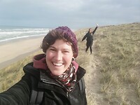 Strandwandeling met Rie