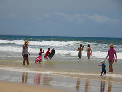 Rainbow Beach, strandgebeuren