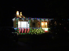 Kerstversiering van Australies huis